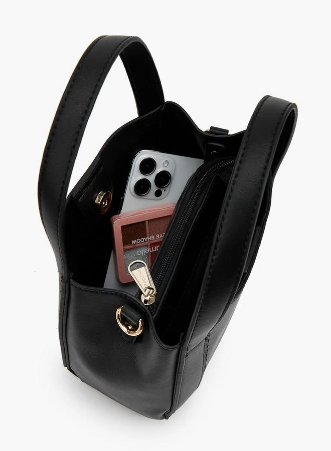 Paprika BLACK Paprika Grainy Pu Totes for Women | Best Price UAE